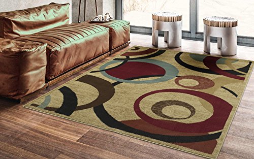 Product Cover Ottomanson Royal Collection Area Rug, Beige Circles
