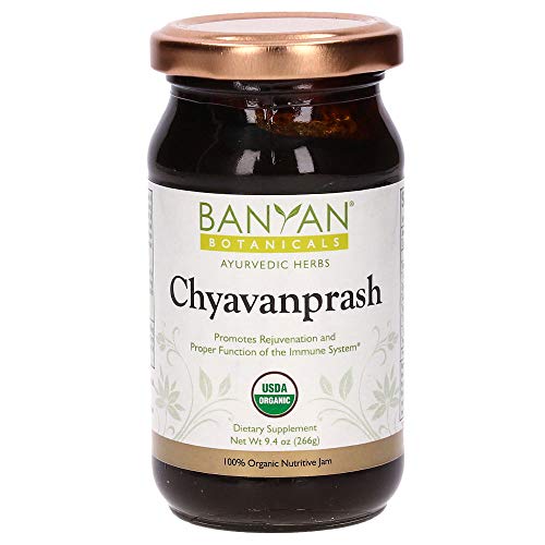Product Cover Banyan Botanicals Organic Chyavanprash (Chyawanprash) - Ayurvedic Herbal Jam with Amla & Ashwagandha - for The Immune System & Whole-Body Rejuvenation - 9.4oz - Non GMO Sustainably Sourced Vegetarian