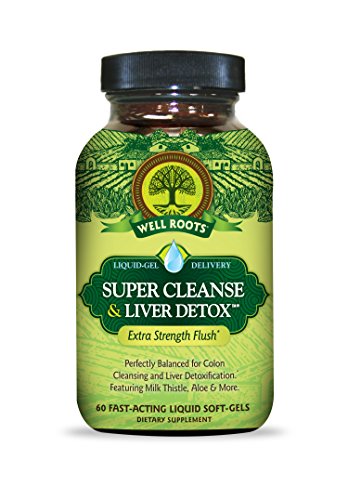 Product Cover Well Roots Super Cleanse and Liver Detox Supplement, 60 Count