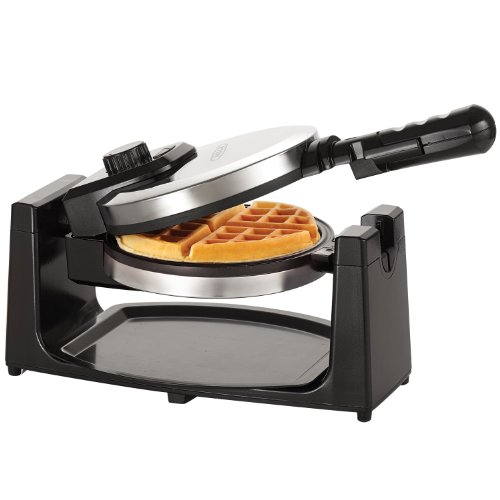 Product Cover BELLA (13991) Classic Rotating Non-Stick Belgian Waffle Maker with Removeable Drip Tray & Folding Handle, Polished Stainless Steel
