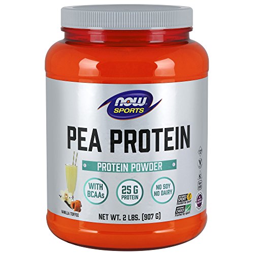Product Cover NOW Sports Nutrition, Pea Protein Powder, Vanilla Toffee, 2-Pound