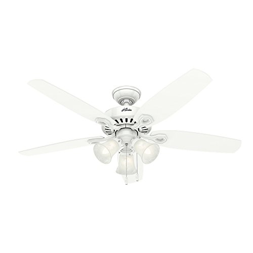 Product Cover Hunter Fan Company Hunter 53236 Traditional 52``Ceiling Fan from Builder Plus collection finish, Snow White