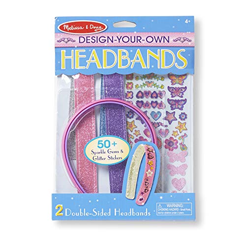 Product Cover Melissa & Doug Design-Your-Own Headbands Jewelry-Making Kit (50+ Stickers, Great Gift for Girls and Boys - Best for 3, 4, 5 Year Olds and Up)