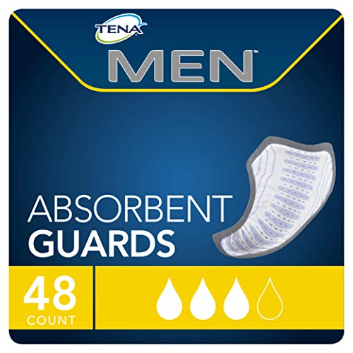 Product Cover Tena Incontinence Guards for Men, Moderate Absorbency, 48 Count