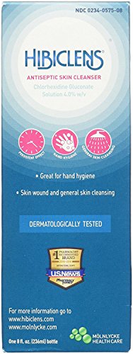 Product Cover Hibiclens Antimicrobial/Antiseptic Skin Cleanser 8 Fluid Ounce Bottle for Antimicrobial Skin Cleansing