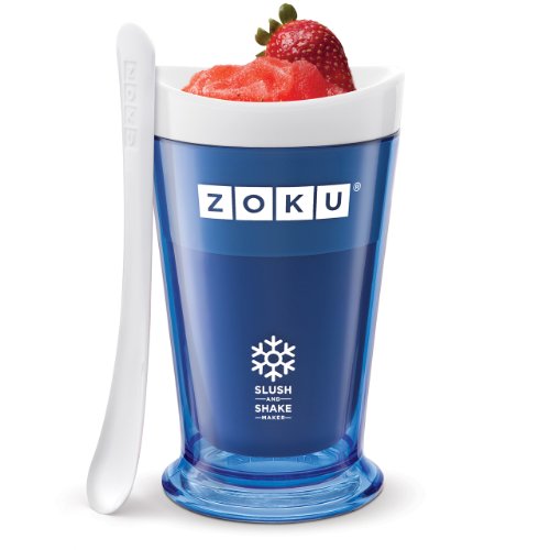 Product Cover Zoku Slush and Shake Maker, Compact Make and Serve Cup with Freezer Core Creates Single-serving Smoothies, Slushies and Milkshakes in Minutes, BPA-free, Blue