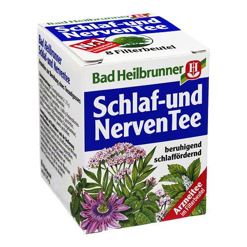 Product Cover Bad Heilbrunner Schlaf und Nerven Tea / sleeping and nerv (4 Packs each 8 Teabags) - fresh from Germany