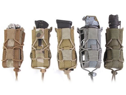 Product Cover High Speed Gear Single Pistol Taco Mag Pouch | Universal Pistol Magazine Holster | Rapid Response and MOLLE Compatible (Coyote, Single)