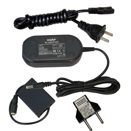 Product Cover HQRP AC Adapter Works with Nikon EH-62A 25627 COOLPIX P80 P90 P100 P500 P510 P520 P5000 P5100 3700 4200 5200 5900 7900 P3 P4 S10 S11 Digital Camera Power Supply Cord EN-EL5 + Euro Plug Adapter