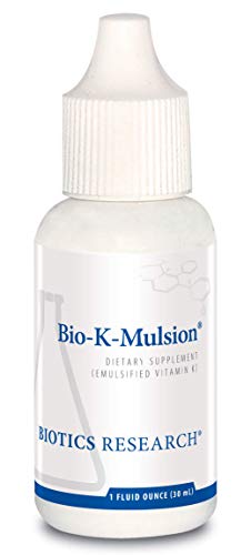 Product Cover Biotics Research Bio-K-Mulsion© - Strong Bones, Heart Health, Blood Clotting Support, Liquid Vitamin K, K1-phytonadione, 500 mcg