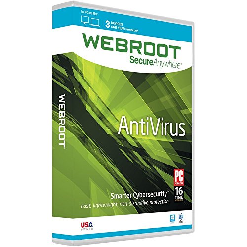 Product Cover Webroot Internet Security with Antivirus Protection Software | 3 Device | 1 Year Subscription | PC/Mac CD with Keycard