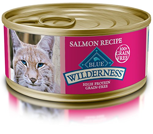 Product Cover Blue Wilderness Adult Grain Free Salmon Pate Wet Cat Food 5.5-Oz (Pack Of 24)