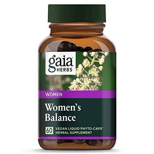 Product Cover Gaia Herbs Women's Balance, Vegan Liquid Capsules, 60 Count - Hormone Balance for Women, Mood and Liver Support, Black Cohosh, St John's Wort, Organic Red Clover & Dandelion Root