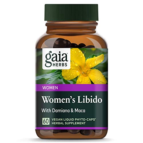 Product Cover Gaia Herbs Women's Libido, Vegan Liquid Capsules, 60 Count - Healthy Female Libido & Reproductive System Support, Horny Goat Weed, Maca Root, Tribulus Terrestris