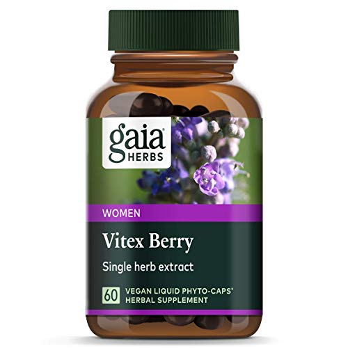 Product Cover Gaia Herbs Vitex Berry, Chasteberry, Hormone Balance for Women, Vegan Liquid Capsules, 60 Count
