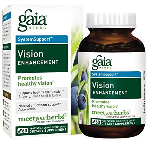 Product Cover Gaia Herbs Vision Enhancement Liquid Phyto-Capsules, 60 Count