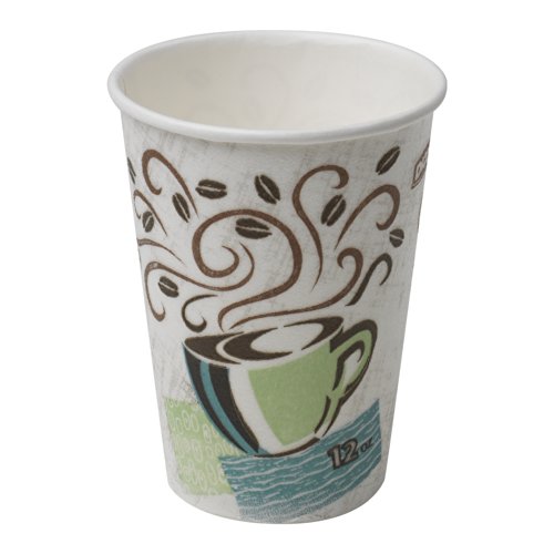 Product Cover Dixie PerfecTouch 12 oz. Insulated Paper Hot Coffee Cup by GP PRO (Georgia-Pacific), Coffee Haze, 5342DX, 500 Count (25 Cups Per Sleeve, 20 Sleeves Per Case)