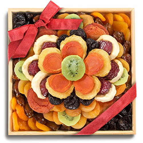 Product Cover Sweet Bloom Dried Fruit Deluxe Tray Basket Arrangement for Holiday Birthday Healthy Snack Business Kosher