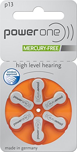 Product Cover PowerOne Hearing Aid Batteries No Mercury Size 13, PR48 (60 Batteries) + Battery Keychain Kit
