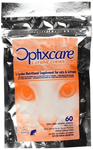 Product Cover Optixcare 60 Count L-Lysine Chews for Cats & Kittens