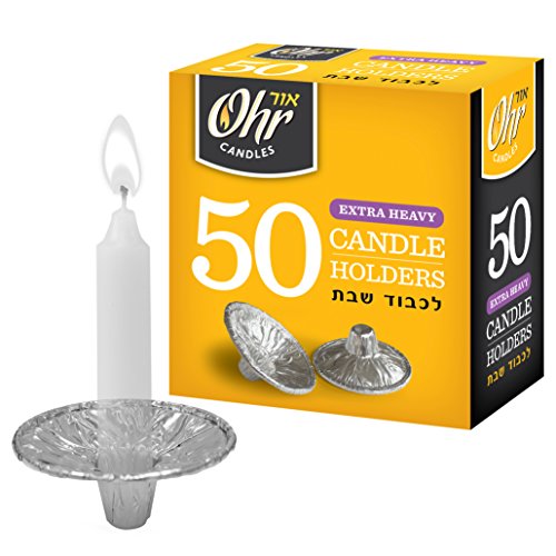 Product Cover OHR Extra Heavy Disposable Aluminium Foil Candle Holder, Drip Cup Bobeches - Pack of 50