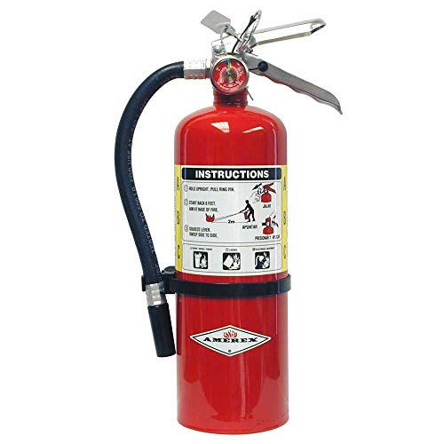 Product Cover Amerex B402, 5lb ABC Dry Chemical Class A B C Fire Extinguisher, with Wall Bracket