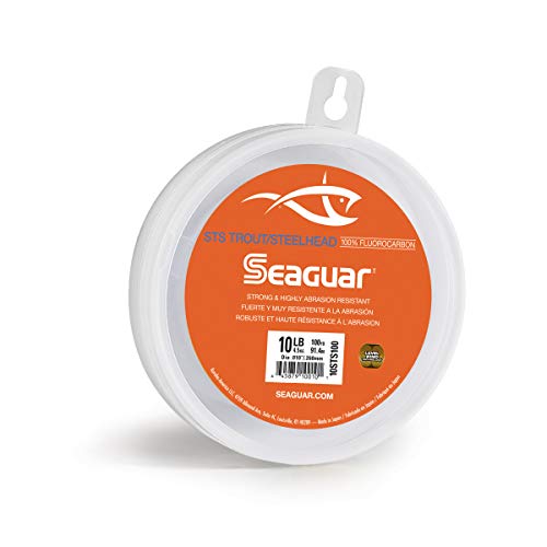 Product Cover Seaguar STS Trout/Steelhead Fluorocarbon Leader Fishing Line, 10-Pound/100-Yard, Clear