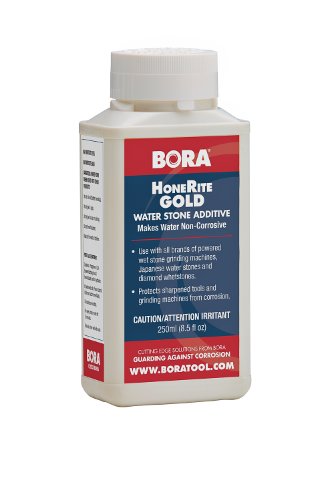 Product Cover HoneRite Gold BORA STN-HRG250 250ml Honing Solution. The Grinding/Sharpening Additive That is Specifically Formulated to Make Water Non-Corrosive and help protect against Rust