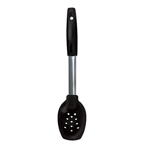 Product Cover Rada Cutlery Non-Scratch Slotted Spoon - Heat Resistant Material and Stainless Steel Stem Made in USA