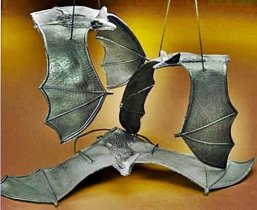 Product Cover happy deals 6 Rubber Hanging Bats on Strings - 13 Inch
