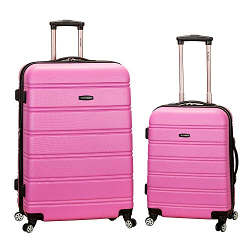 Product Cover Rockland Luggage 20 Inch 28 Inch 2 Piece Expandable Spinner Set, Pink, One Size