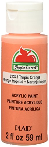 Product Cover Apple Barrel Acrylic Paint in Assorted Colors (2 Ounce), 21341E Matte Tropic Orange