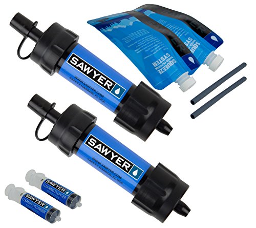 Product Cover Sawyer Products SP126 Mini Water Filtration System, 2-Pack, Blue