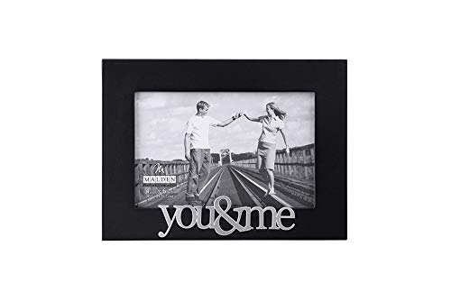 Product Cover Malden International Designs Expressions You and Me Black Wood Picture Frame, 4x6, Black