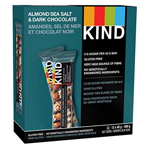 Product Cover KIND Bars Almond Sea Salt Dark Chocolate 12ct, Gluten Free, 40g