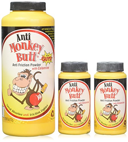 Product Cover Anti Monkey Butt Anti Friction Powder with 2 Travel Size Bottles
