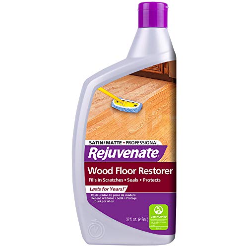 Product Cover Rejuvenate Professional Wood Floor Restorer and Polish with Durable Finish Non-Toxic Easy Mop On Application Satin Finish 32oz