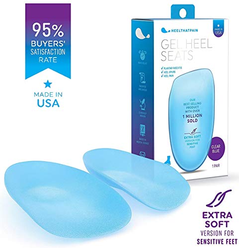 Product Cover Heel That Pain Gel Plantar Fasciitis Insoles | Heel Seats Foot Orthotic Inserts, Heel Cups for Heel Pain and Heel Spurs | Patented, Clinically Proven, 100% Guaranteed | Medium (W 6.5-10, M 5-8)