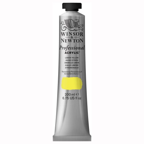 Product Cover Winsor & Newton Professional Acrylic Color Paint, 200ml Tube, Lemon Yellow