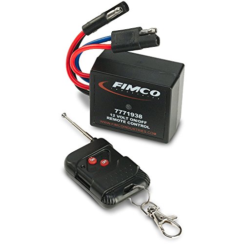 Product Cover Fimco 7771938 12 Volt On/Off Wireless Remote Control 250 Feet Range Quick Connect to Fimco 5275086, 5275087 or All 12 Volt Sprayer Pumps Up To 20 Amps, Convenient Keychain Clip and Collapsable Antenna