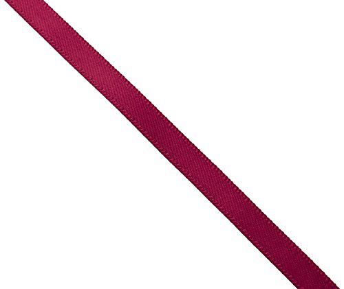 Product Cover Kel-Toy Double Face Satin Ribbon, 3/8-Inch by 100-Yard, Burgundy