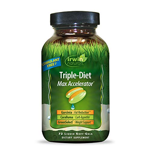 Product Cover Irwin Naturals Triple-Diet Max Accelerator - Stimulant Free Healthy Weight Management Supplement - 72 Liquid Softgels