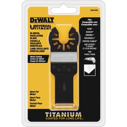 Product Cover DEWALT Oscillating Tool Blade, Titanium, Metal Cutting (DWA4209)