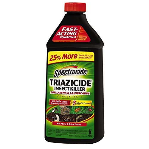 Product Cover Spectracide HG-55829 Concentrate Triazicide Lawn & Landscapes Insect Killer, Black