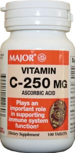 Product Cover Major Vitamin-C 250 mg Ascorbic Acid Tablets, 100 CT