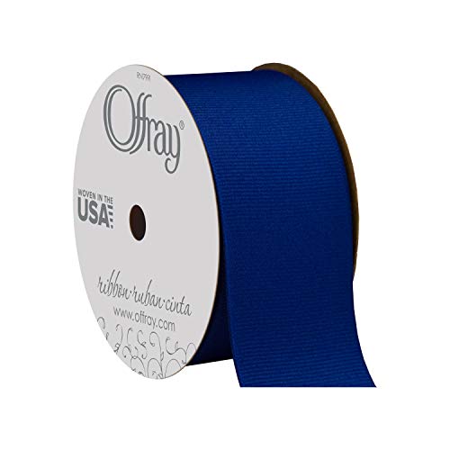 Product Cover Offray, Century Blue Grosgrain Craft Ribbon, 1 1/2-Inch x 12-Feet, 1-1/2 Inch