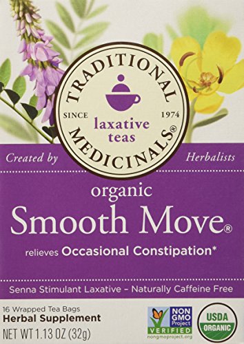 Product Cover Traditional Medicinals Organic Smooth Move Herbal Tea, 16 Count, Pack of 2