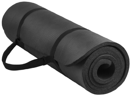 Product Cover BalanceFrom BFGY-AP6BLK Go Yoga All Purpose Anti-Tear Exercise Yoga Mat with Carrying Strap, Black