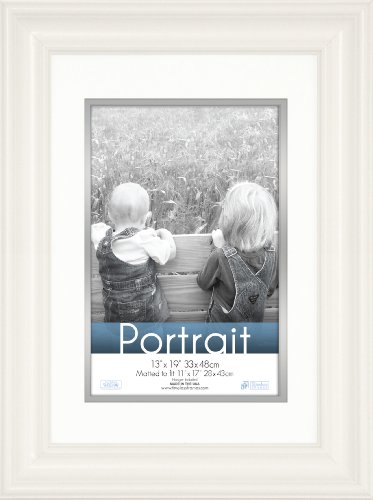Product Cover Timeless Frames 13x19 Inch Fits 11x17 Inch Photo Lauren Portrait Wall Frame, White