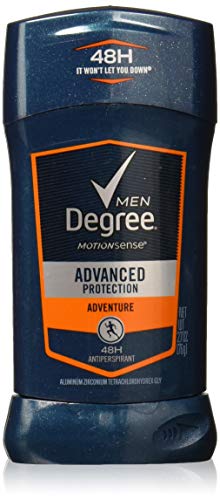 Product Cover Degree Men Adventure Advanced Protection Antiperspirant Deodorant Stick, 2.7 oz (Pack of 6)